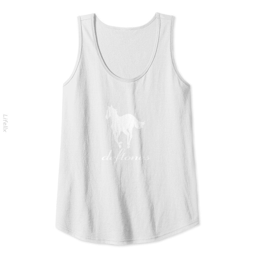 Deftone Vintage White Pony Camisetas sin mangas por @Breez