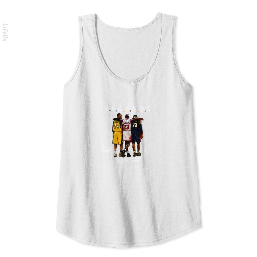 Kobe Bryant And Lebron James Legends Friends Tank Top By @Silviaro