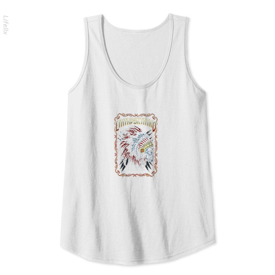 Lynyrd Skynyrd Indian Skeleton Tank Tops By @Breez