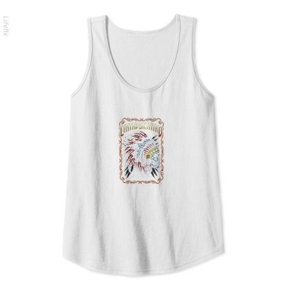 Lynyrd Skynyrd Indian Skeleton Tank Tops By @Breez