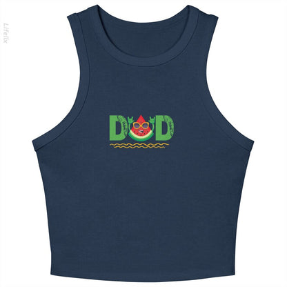 Lustiger Wassermelonenpapa Sommerzeit Tanktops von @Javierbarrera9500