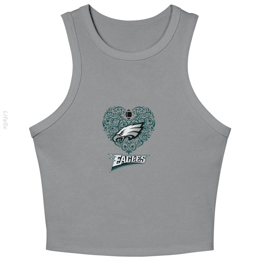 Philadelphia-Eagles Heart Tank Tops By @Silviaro