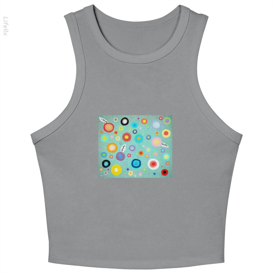 Colorful Happy Circles Tank Tops By @Silviaro