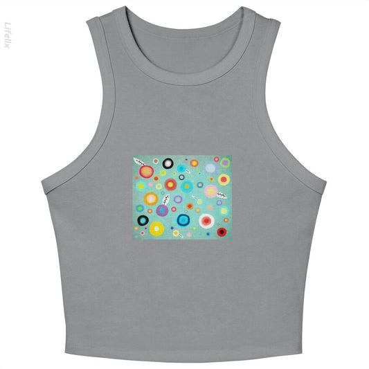 Colorful Happy Circles Tank Tops By @Silviaro