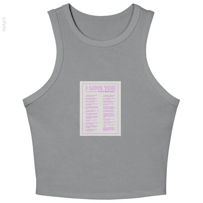 Ich liebe dich in der Zach Bryan 2023 Tour Tanktops von @Breez