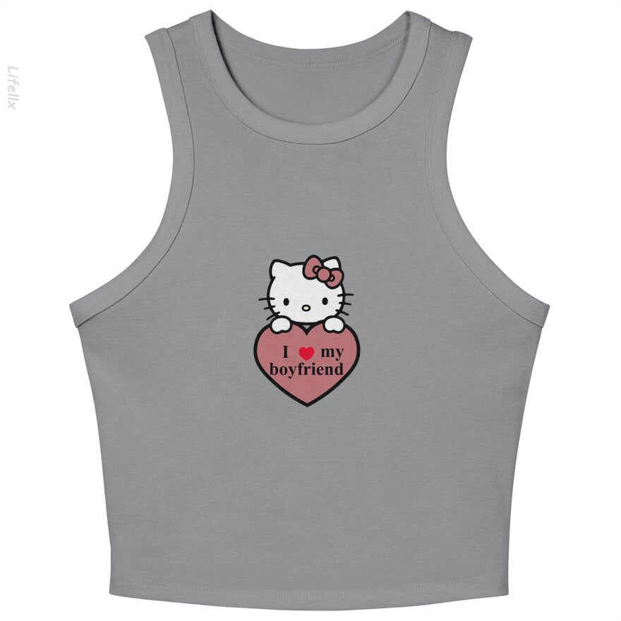 Hello kitty I love my boyfriend Tank Tops By @Breez