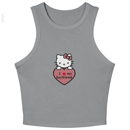 Hello kitty I love my boyfriend Tank Tops By @Breez