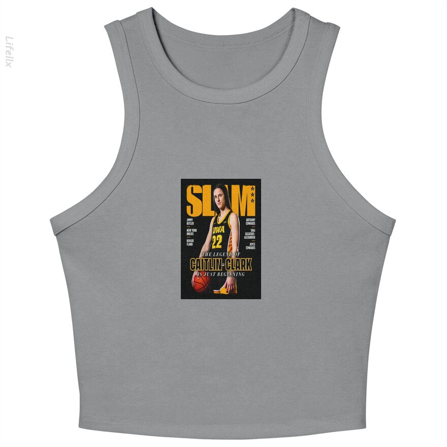 Caitlin Clark - Slam Mag Premium Matte Vertical Tank Tops By @Silviaro