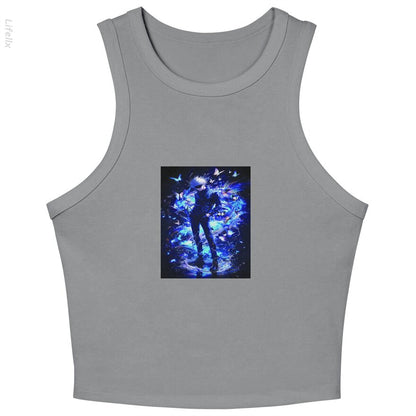 Satoru Gojo Jujutsu Satoru Tank Tops By @Silviaro