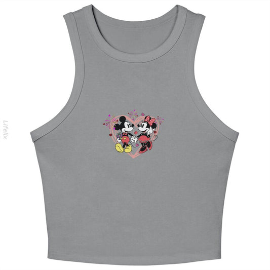 Mickey et Minnie Disney Saint-Valentin Débardeurs par @Virginie