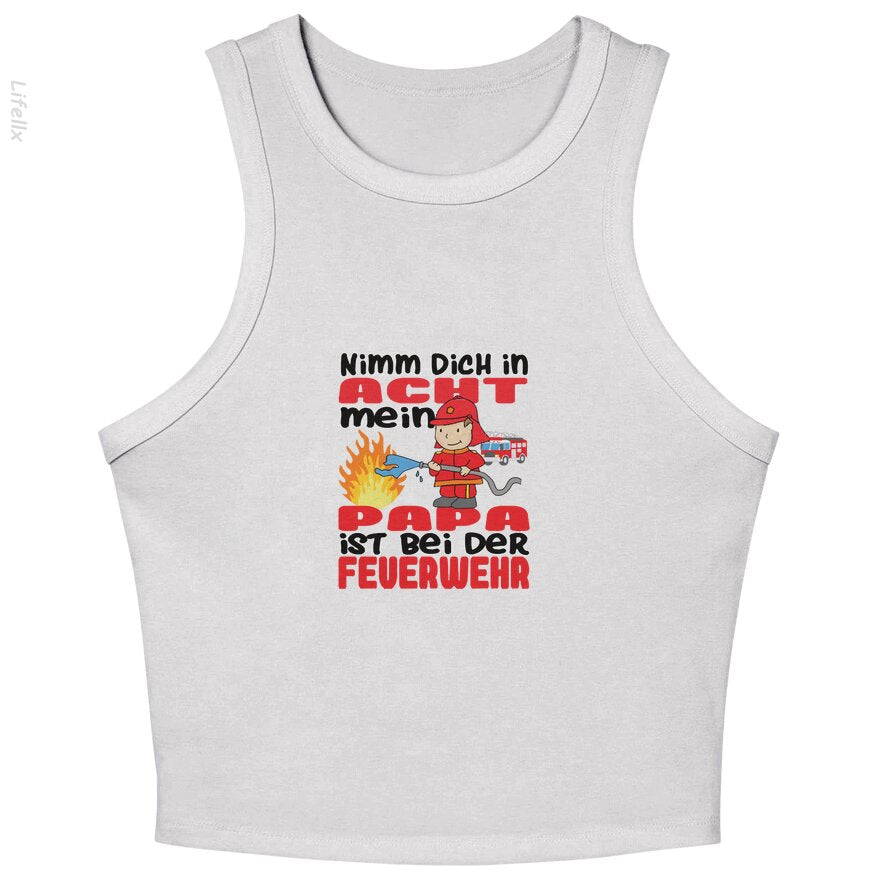 Feuerwehr Papa, sei vorsichtig Tanktops von @Silviaro