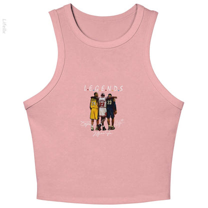 Kobe Bryant And Lebron James Legends Friends Tank Top By @Silviaro