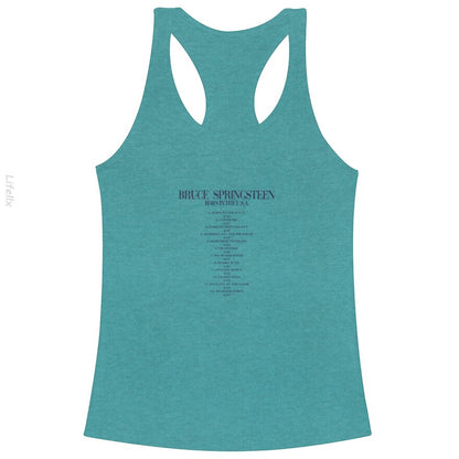 Bruce Springsteen Born in the USA Album Rock Tank Tops By @Silviaro