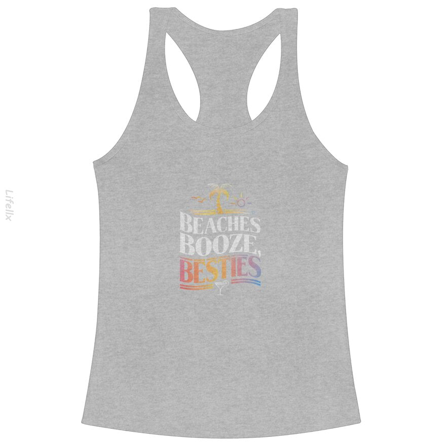 Beaches Booze & Besties Coconut Tree Summer Tank Tops By @Silviaro