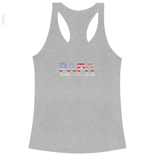 Veteran Papa The Veteran The Myth The Legend Tank Tops By @Virginie