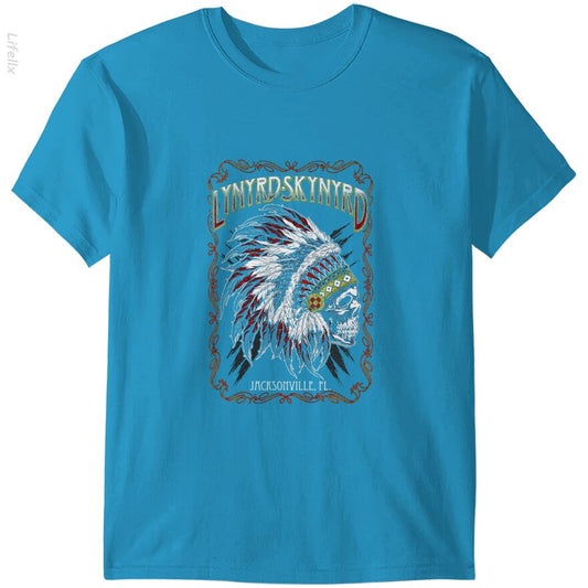 Lynyrd Skynyrd Indian Skeleton T-Shirt By @Breez