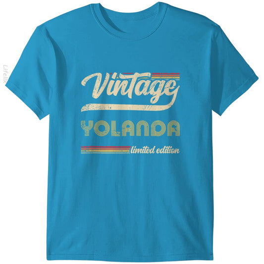 Classic Personalized Vintage Yolanda Limited Edition T-Shirt By @Fotografiame