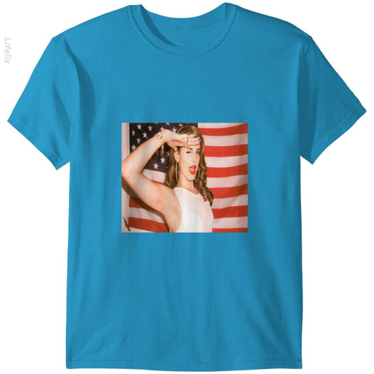 Lana del rey flag T-Shirts By @Brechtje2003