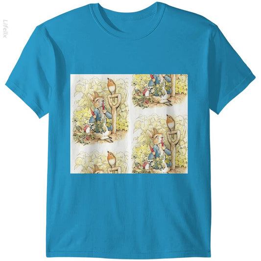 Peter Rabbit in the Garden - Beatrix Potter T-Shirts By @Nasim.Naz13