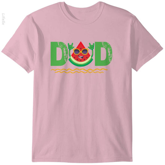 Funny Watermelon Dad Summer Time T-Shirt By @Javierbarrera9500