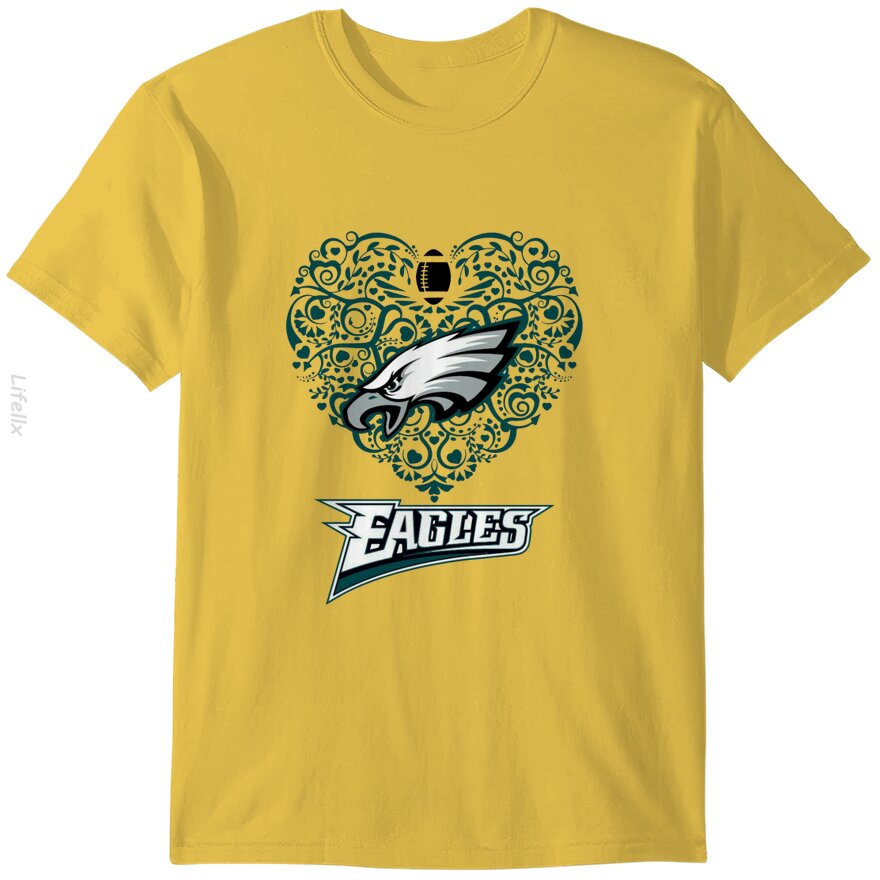 Philadelphia-Eagles Heart T-Shirt By @Silviaro