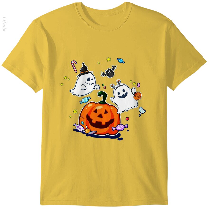 Schattig spook met pompoen T-shirts door @Cantra