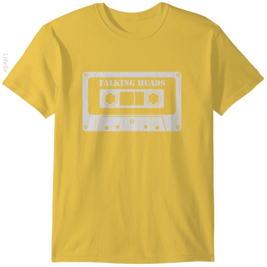 Talking Heads - Vintage Cassette White T-Shirt By @Breez