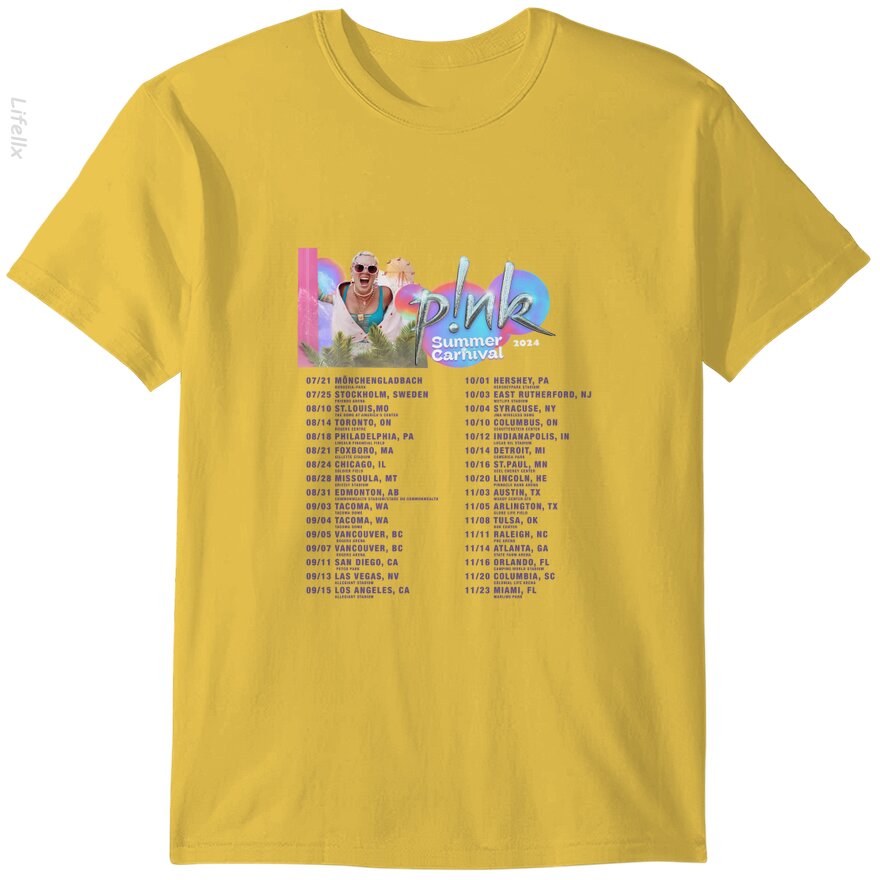 Pink Singer Summer Carnival 2024 Tour T-Shirt By @Breez