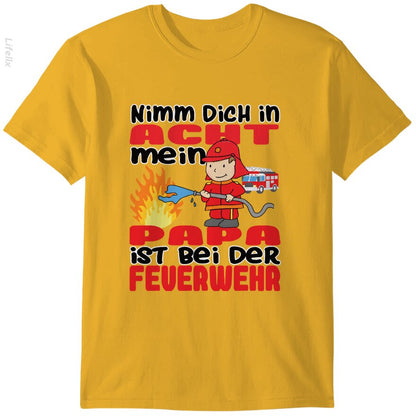 Feuerwehr Papa, sei vorsichtig T-Shirts von @Silviaro