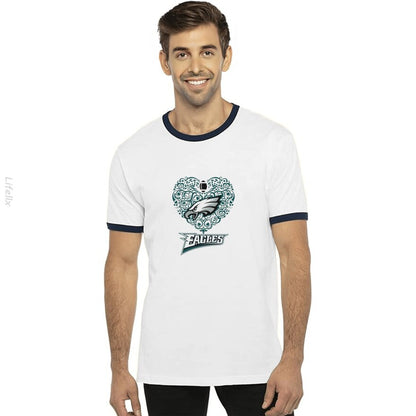 Cœur des Philadelphia Eagles T-shirt par @Silviaro