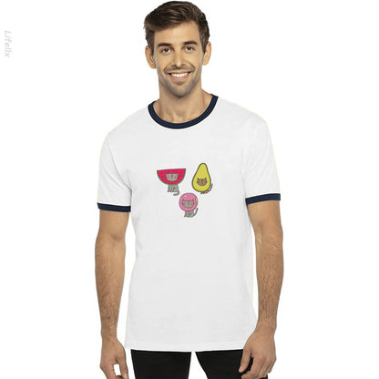 Cat Watermelon Avocado Doughnut Cat T-Shirts By @Silviaro