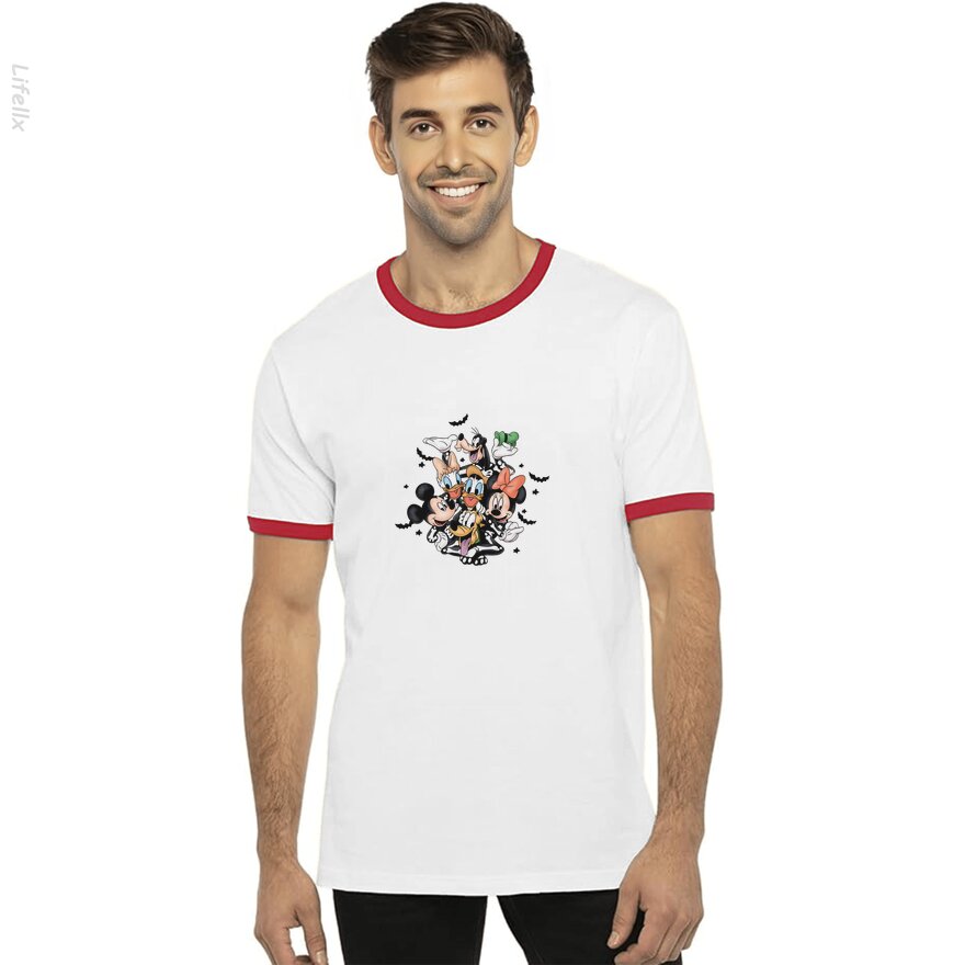 Mickey Friends Skeleton Halloween T-Shirt By @Anmol