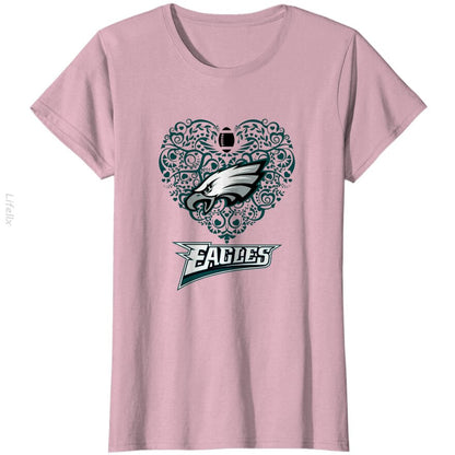 Philadelphia-Eagles Heart T-Shirt By @Silviaro