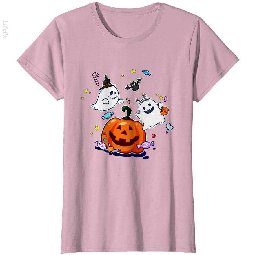 Schattig spook met pompoen T-shirts door @Cantra