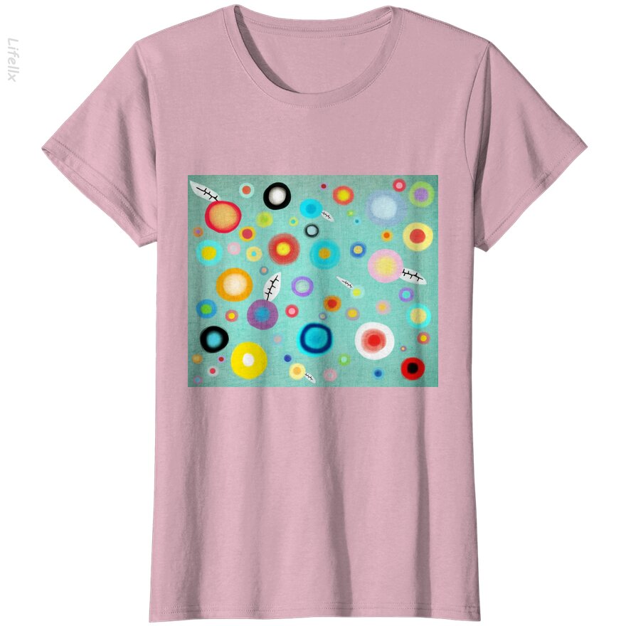 Colorful Happy Circles T-Shirt By @Silviaro