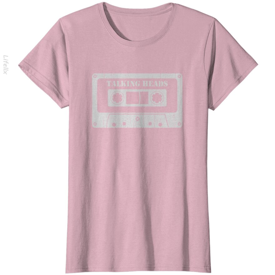 Talking Heads - Vintage Cassette White T-Shirt By @Breez