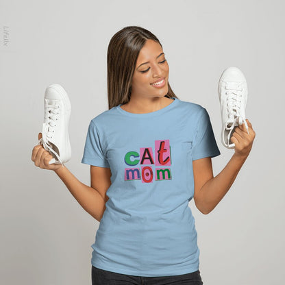 Cat Mom T-Shirt By @Guilherme