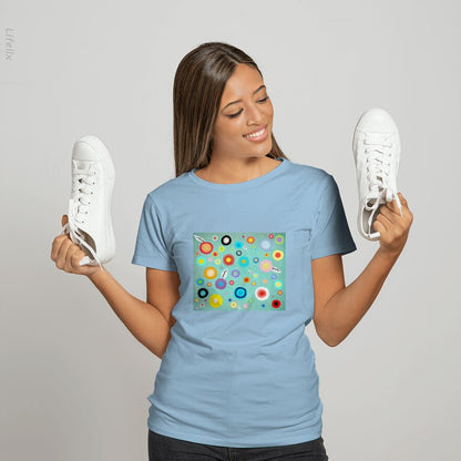 Colorful Happy Circles T-Shirt By @Silviaro