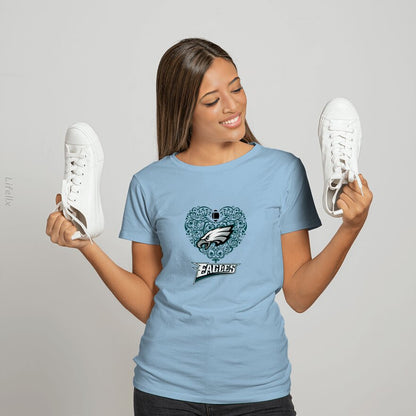 Cœur des Philadelphia Eagles T-shirt par @Silviaro