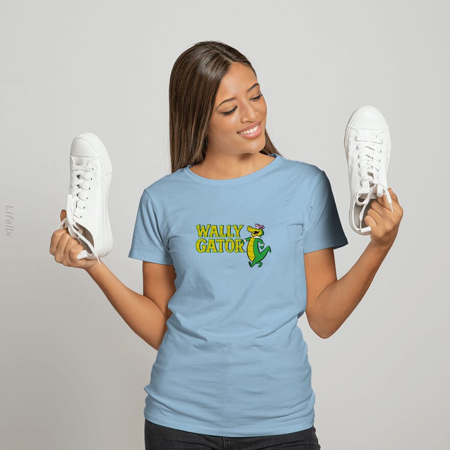 Wally Gator Logo Style T-Shirt By @Breez