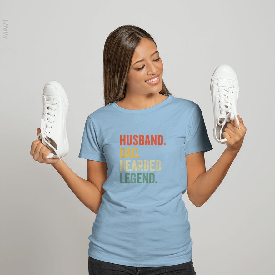 Hombre divertido con barba, papá leyenda vintage Camiseta por @Breez