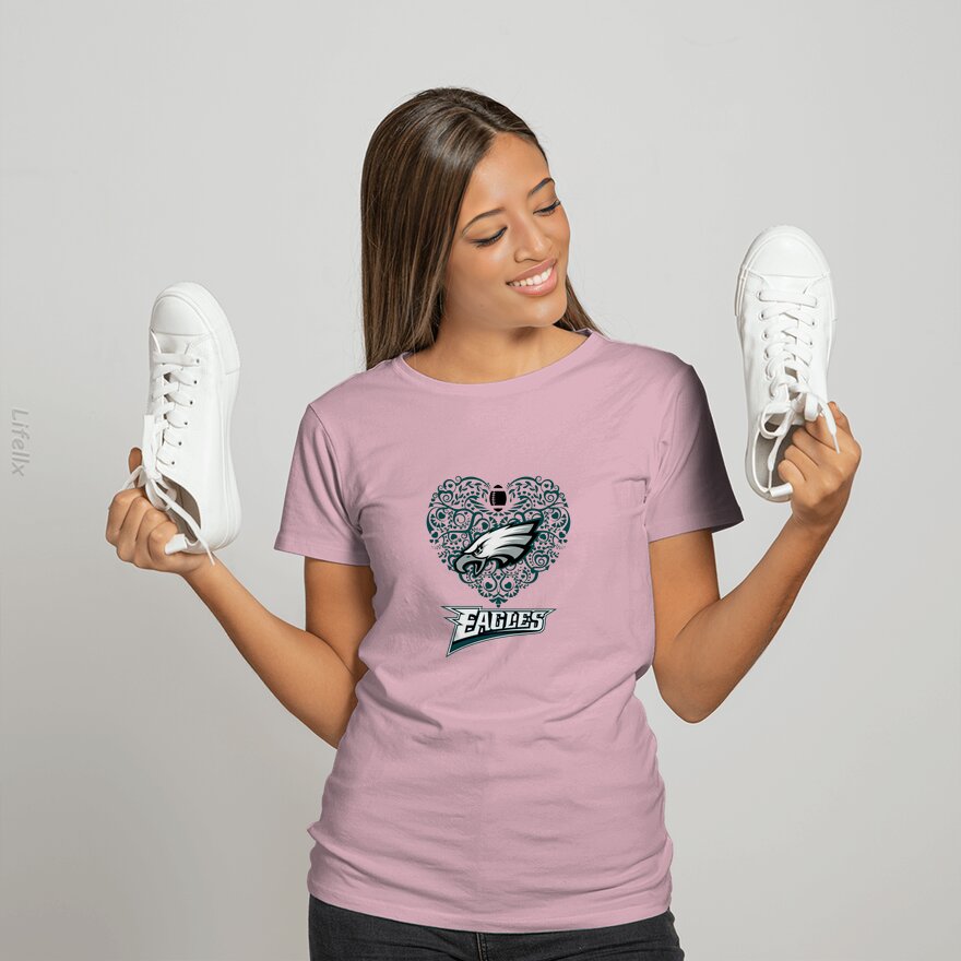 Cœur des Philadelphia Eagles T-shirt par @Silviaro