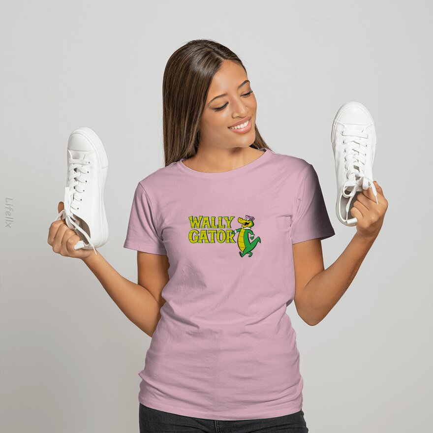 Wally Gator Logo Stijl T-shirt door @Breez