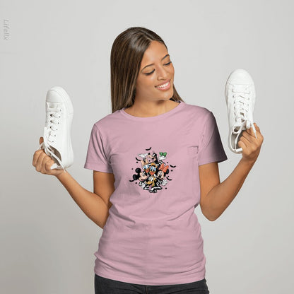 Mickey Friends Skeleton Halloween T-Shirt By @Anmol