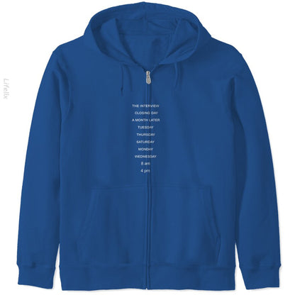 The Shining Title Cards Classic Zip Hoodie By @Silviaro