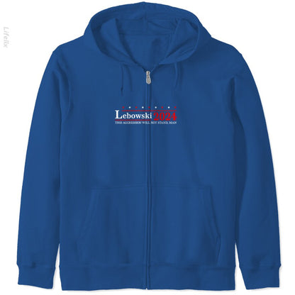 Lebowski 24 For President 2024 Zip Hoodie By @Silviaro