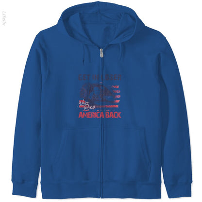 Trump We're Taking America Back Zip Hoodies By @Breez