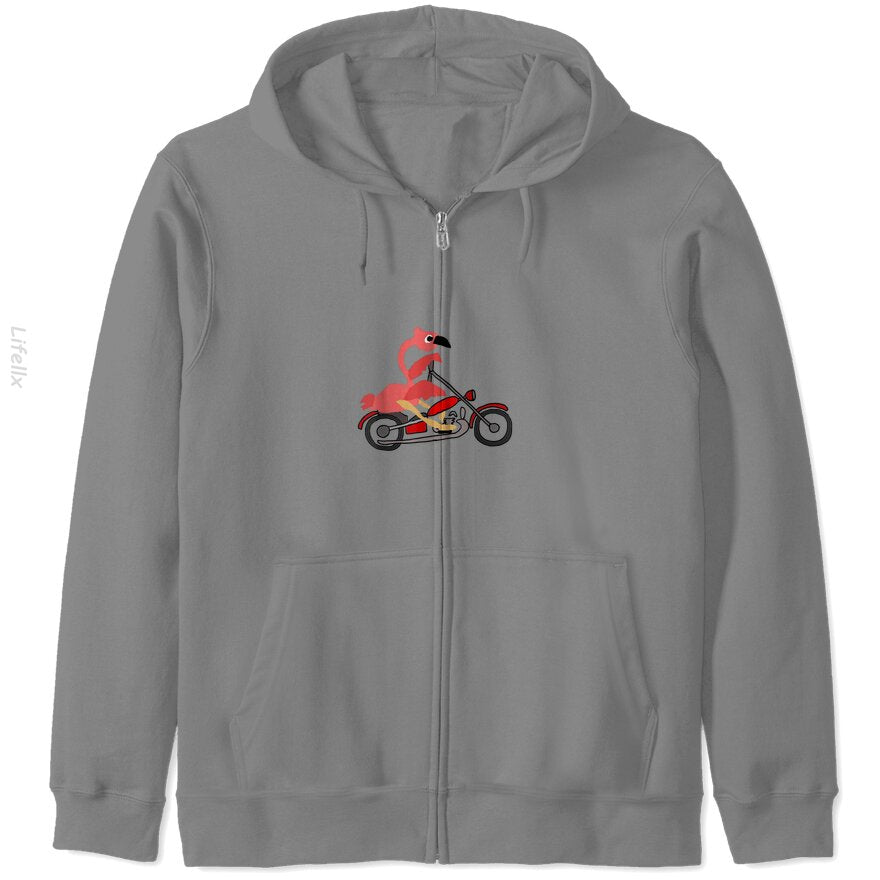 Bird Motorcycle Zip Hoodie By @Breez