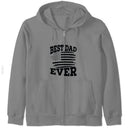 Daddy Dad Papa Fathers Day Family Best Dad Ever Zip Hoodie By @Harold