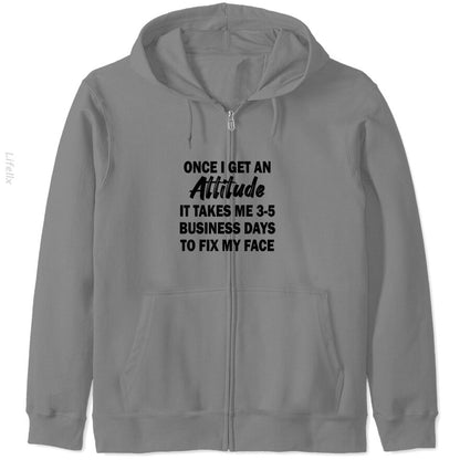 Zodra ik een houding heb, duurt het 3-5 werkdagen Hoodies met rits door @Silviaro